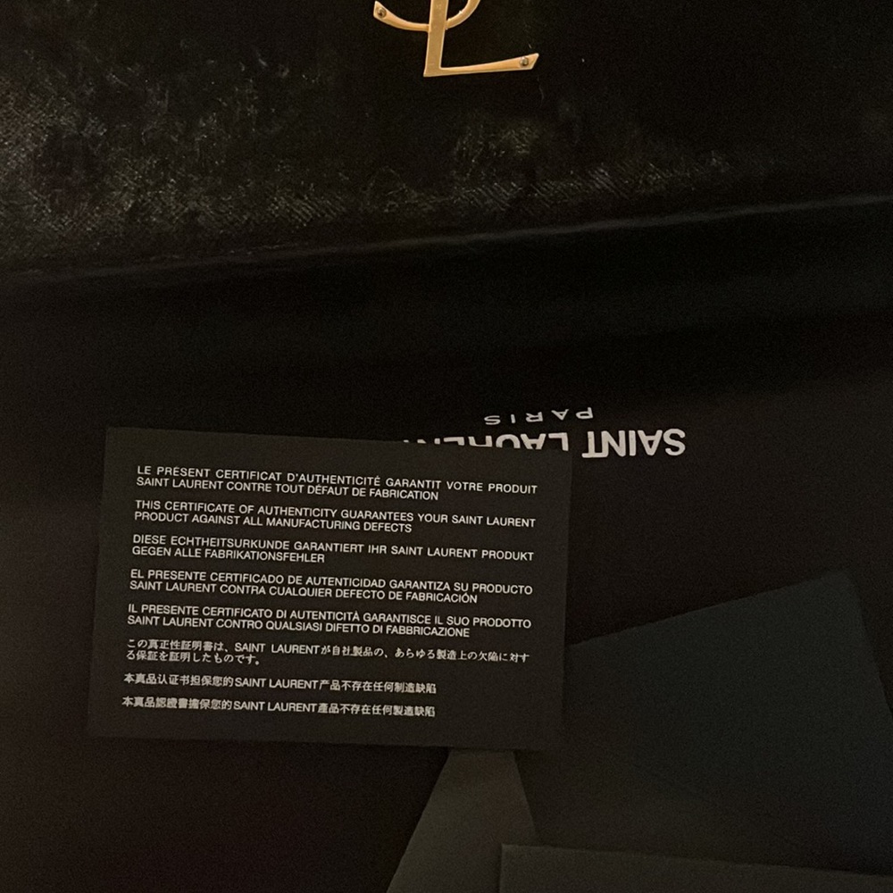 Yves Saint Laurent black velvet cross body bag/WOC - Picture 15 of 17